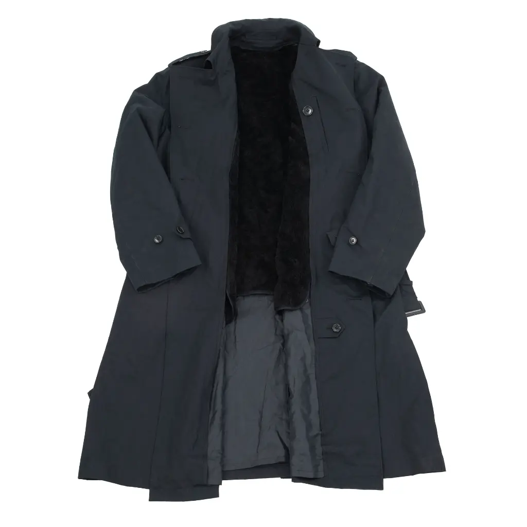 Dutch Black Trench Coat w/ Liner | Issued | Swiss Link